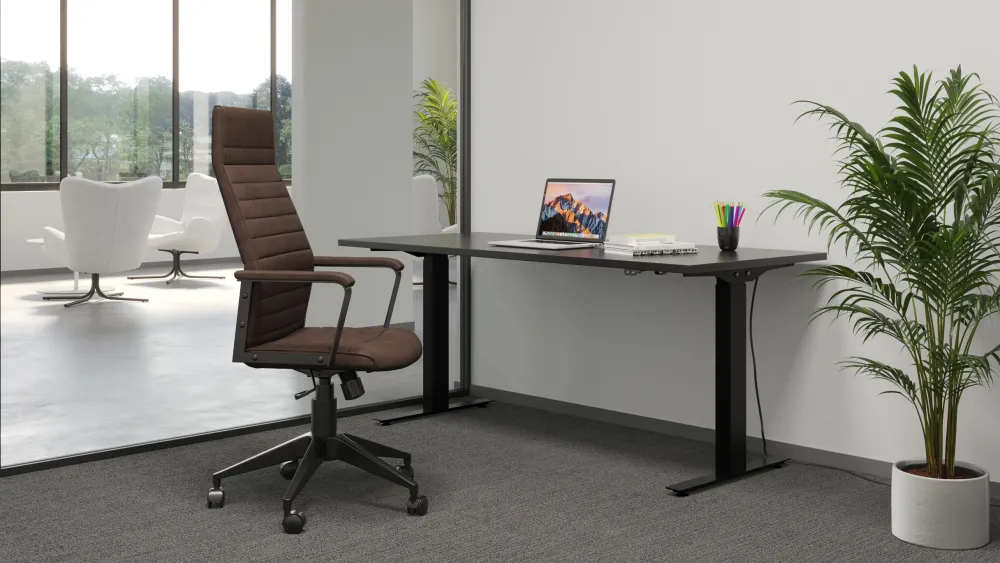 bureaustoel_labora_hoog_bruin_4.webp KARE Design Bureaustoel Labora Hoog Bruin