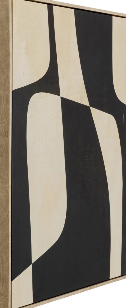 KARE Design Canvas Classic Shape Blacky 60x90cm