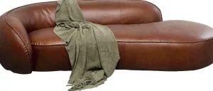 KARE Design Chaise Longue Wonder Leather Brown 252cm