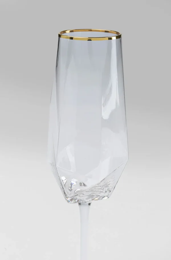 KARE Design Champagneglas Diamond Gouden Rand