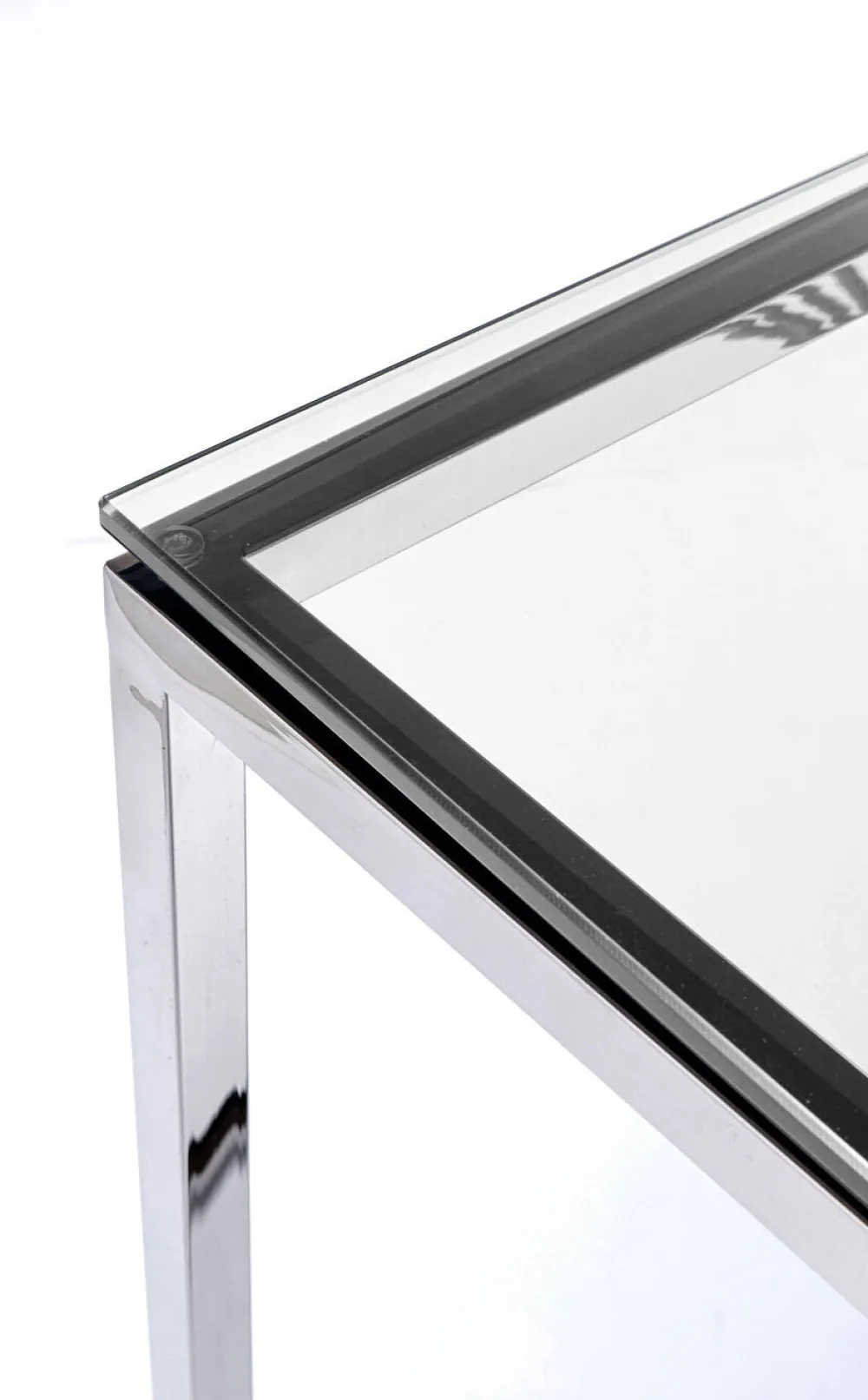 console_laser_zilver_helder_glas_xcm_4.webp KARE Design Console Laser Zilver Helder Glas 120x40cm