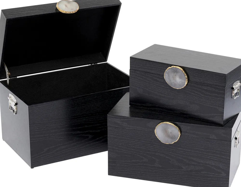 deco_box_nifty_black_set_3.webp KARE Design Deco Box Nifty Black (3/Set)