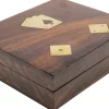 KARE Design Deco Card Box Gamble Wood (7/part)