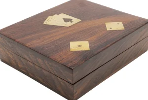 KARE Design Deco Card Box Gamble Wood (7/part)