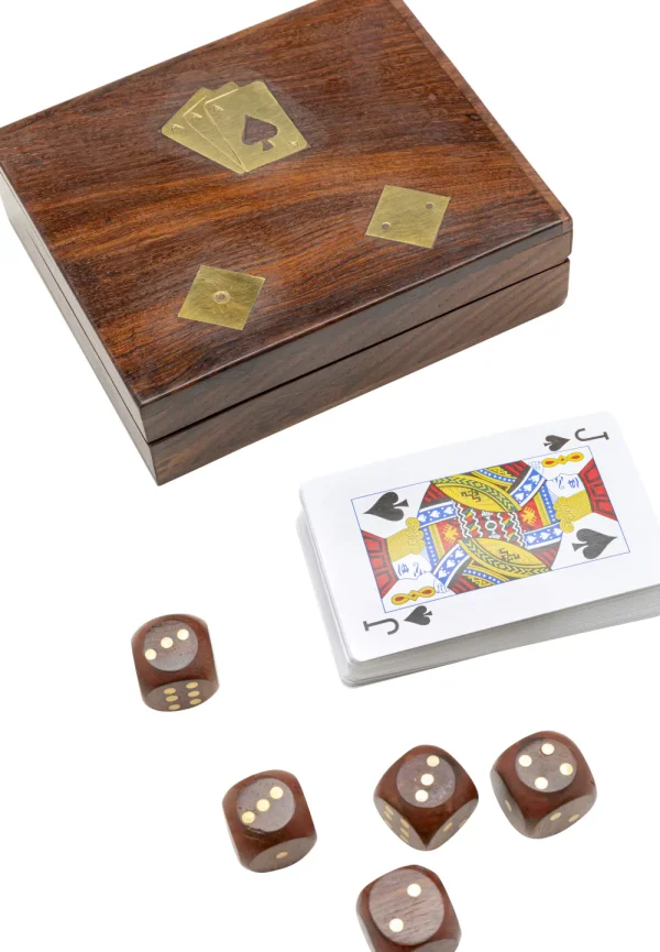 KARE Design Deco Card Box Gamble Wood (7/part)