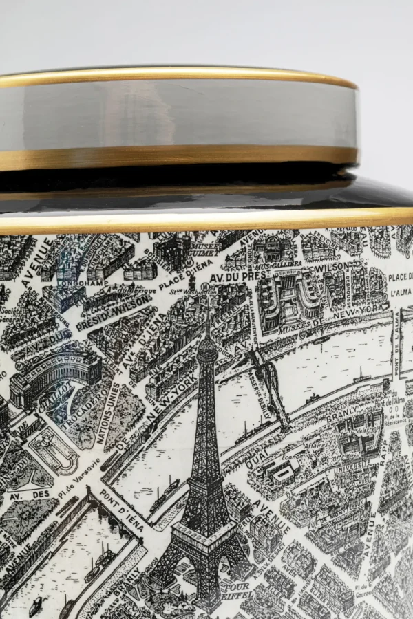 KARE Design Deco Pot Streets Of Paris 22cm