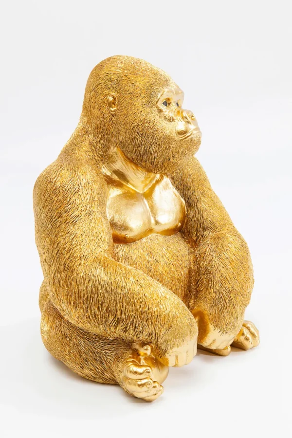 KARE Design Decofiguur Aap Gorilla Side Medium Goud