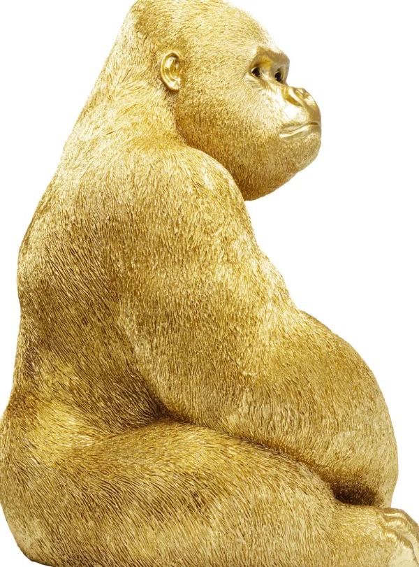 KARE Design Decofiguur Aap Gorilla Side XL Goud