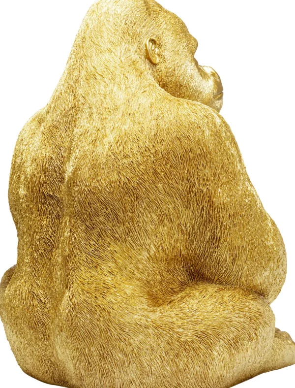 KARE Design Decofiguur Aap Gorilla Side XL Goud