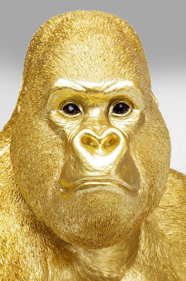KARE Design Decofiguur Aap Gorilla Side XL Goud