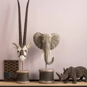 KARE Design Decofiguur Antilope Head Pearls 124cm