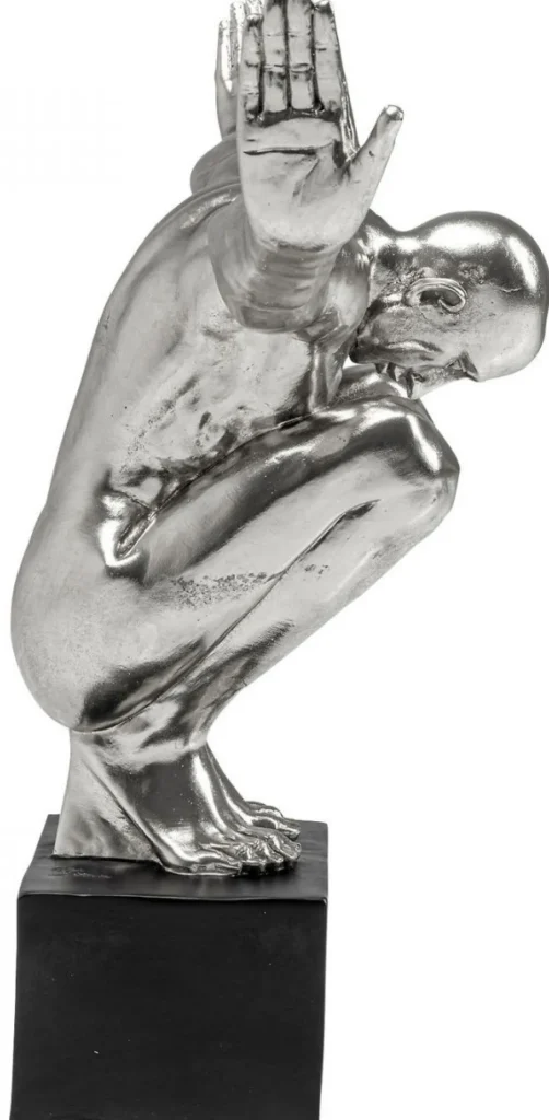 KARE Design Decofiguur Atleet XL Zilver