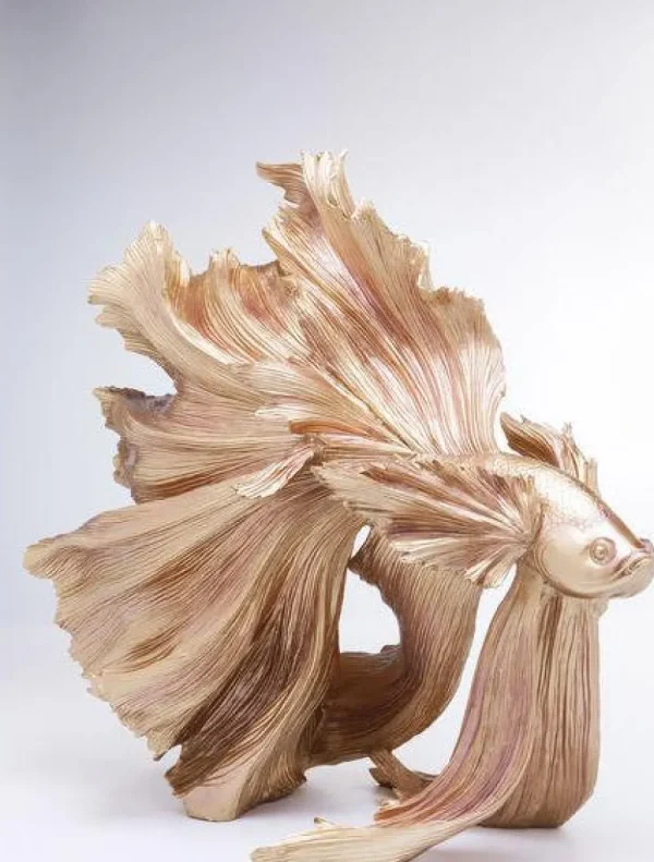 KARE Design Decofiguur Betta Fish Goud