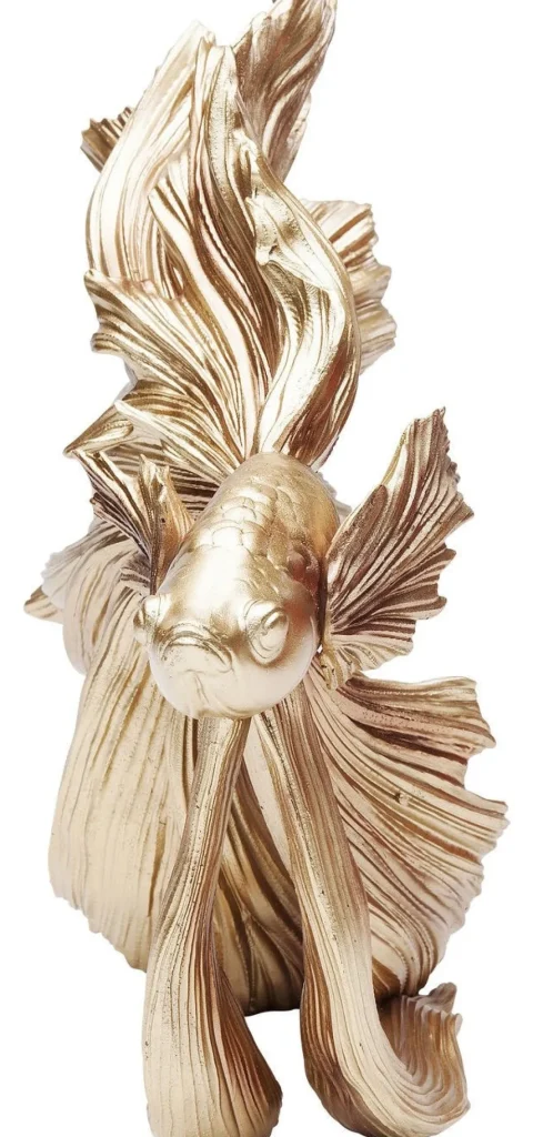 KARE Design Decofiguur Betta Fish Goud Klein