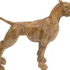 KARE Design Decofiguur Bulldog Wood 70x78cm