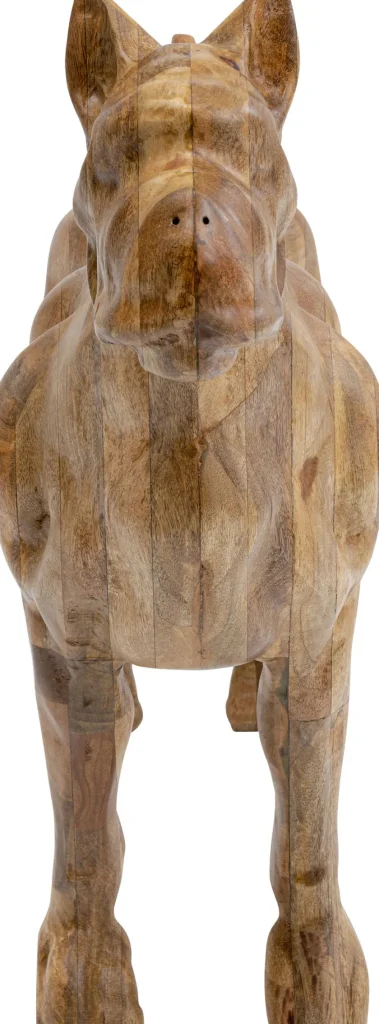 KARE Design Decofiguur Bulldog Wood 70x78cm