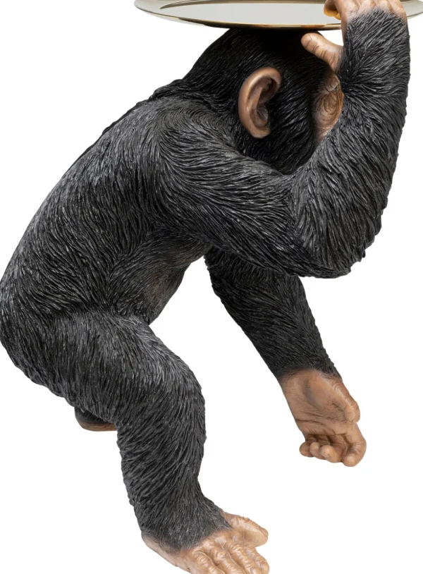 KARE Design Decofiguur Butler Playing Chimp Black 52cm