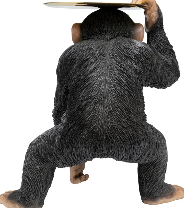 KARE Design Decofiguur Butler Playing Chimp Black 52cm