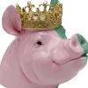 KARE Design Decofiguur Crowned Pig 28cm