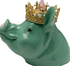 KARE Design Decofiguur Crowned Pig 28cm