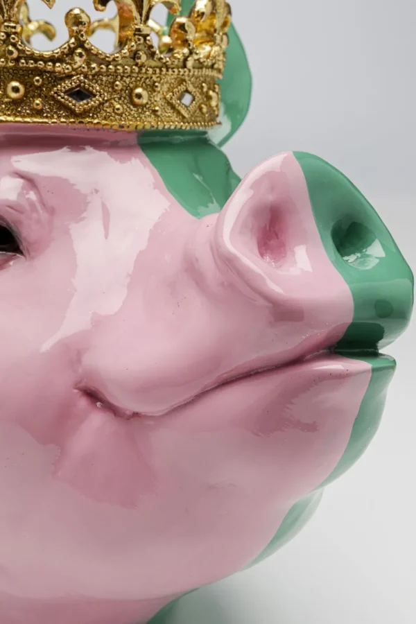 KARE Design Decofiguur Crowned Pig 28cm