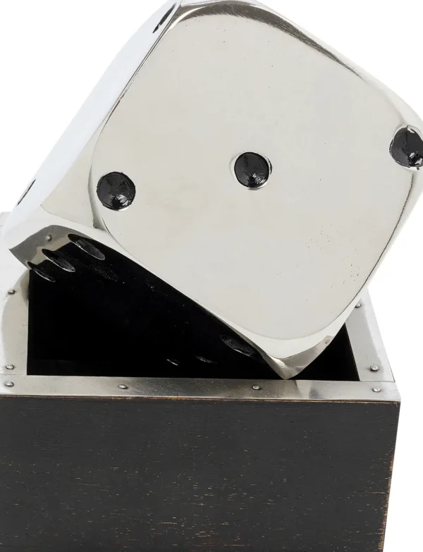 KARE Design Decofiguur Dice Silver 10x10cm