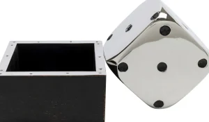 KARE Design Decofiguur Dice Silver 10x10cm