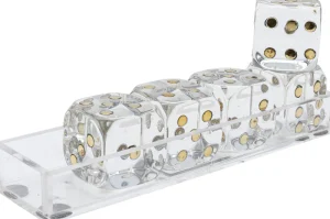 KARE Design Decofiguur Dice Transparent 17x4cm