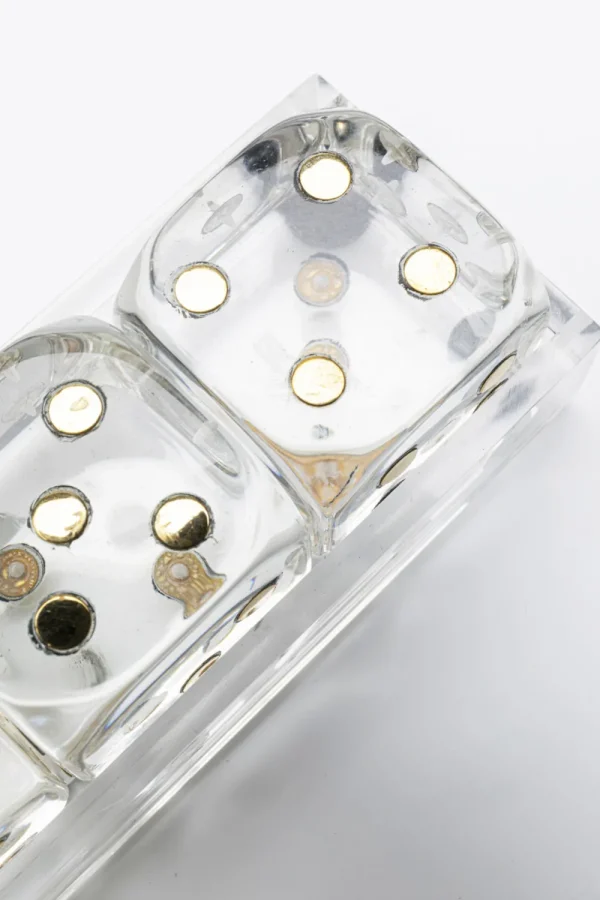 KARE Design Decofiguur Dice Transparent 17x4cm