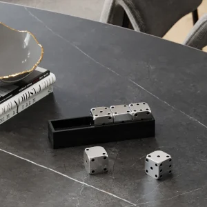 KARE Design Decofiguur Dices Silver 20x6cm