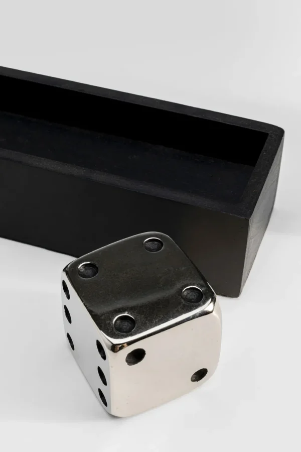 KARE Design Decofiguur Dices Silver 20x6cm
