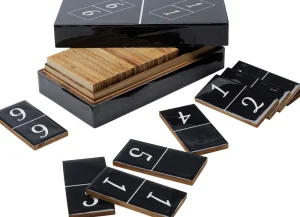 KARE Design Decofiguur Domino Black 24x7cm