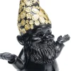 KARE Design Decofiguur Dwerg Meditatie Zwart Goud 19cm