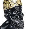 KARE Design Decofiguur Dwerg Staand Zwart Goud 61cm