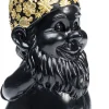 KARE Design Decofiguur Dwerg Staand Zwart Goud 30cm