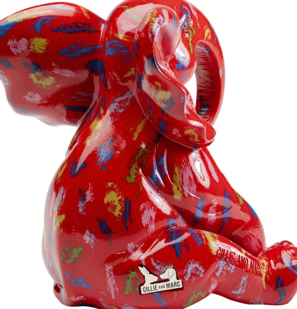KARE Design Decofiguur Elephant Dots Red 18cm