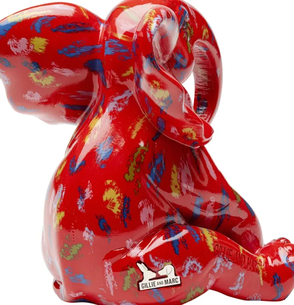 KARE Design Decofiguur Elephant Dots Red 18cm