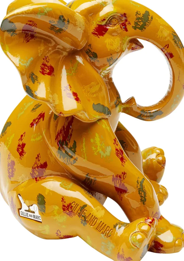 KARE Design Decofiguur Elephant Dots Yellow 18cm