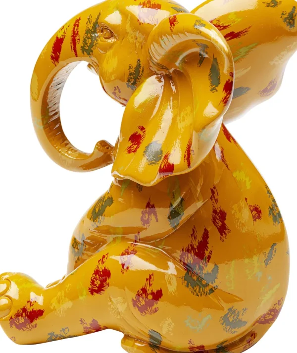 KARE Design Decofiguur Elephant Dots Yellow 18cm