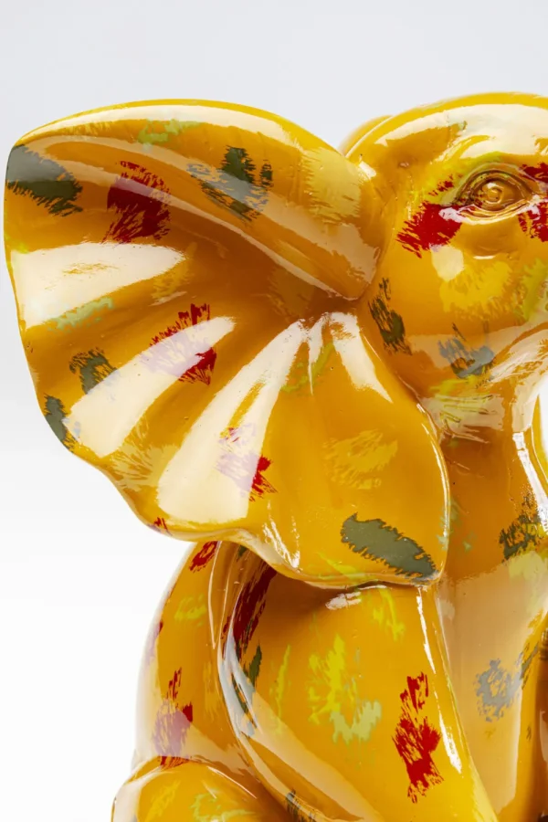 KARE Design Decofiguur Elephant Dots Yellow 18cm