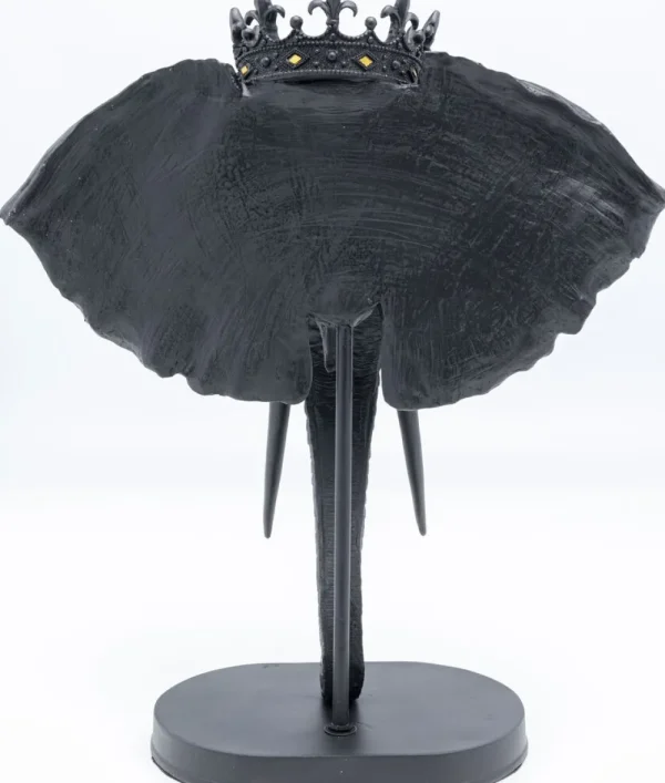 KARE Design Decofiguur Elephant Royal Black 57cm