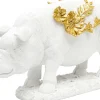 KARE Design Decofiguur Flower Pig Wit 21cm