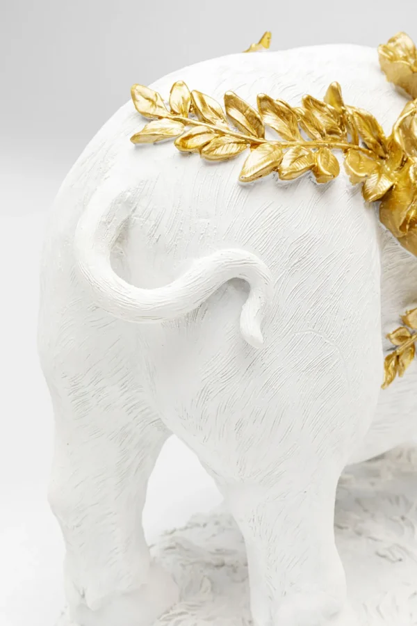 KARE Design Decofiguur Flower Pig Wit 21cm