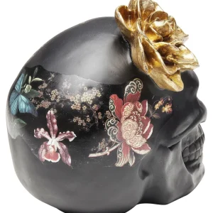 KARE Design Decofiguur Flower Skull 22cm