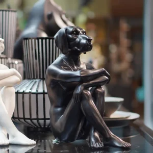 KARE Design Decofiguur Gangster Dog Zwart