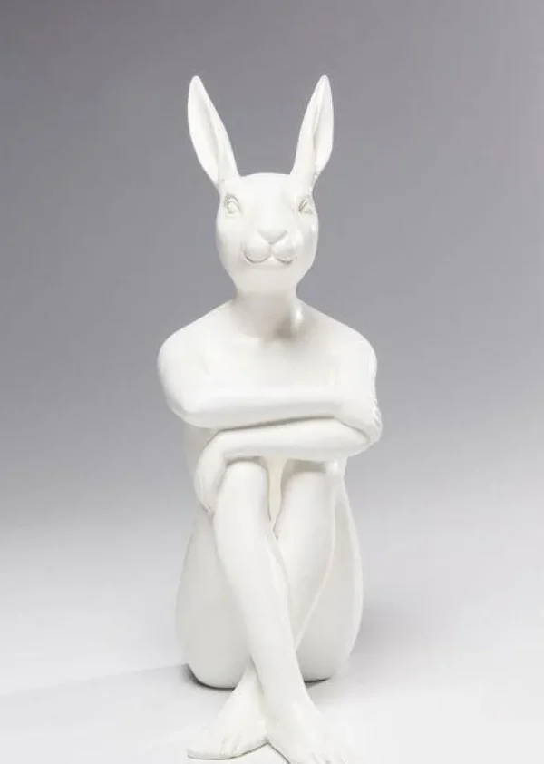 KARE Design Decofiguur Gangster Rabbit Wit