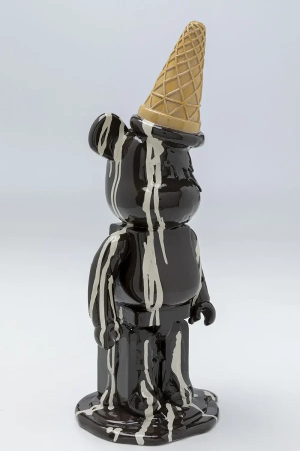 KARE Design Decofiguur Gelato Bear Black 40cm