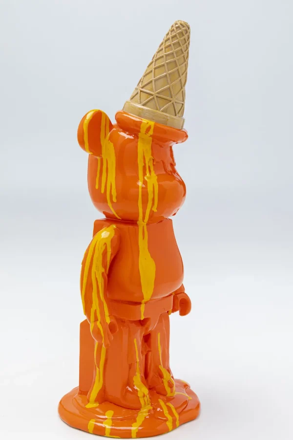 KARE Design Decofiguur Gelato Bear Orange 40cm