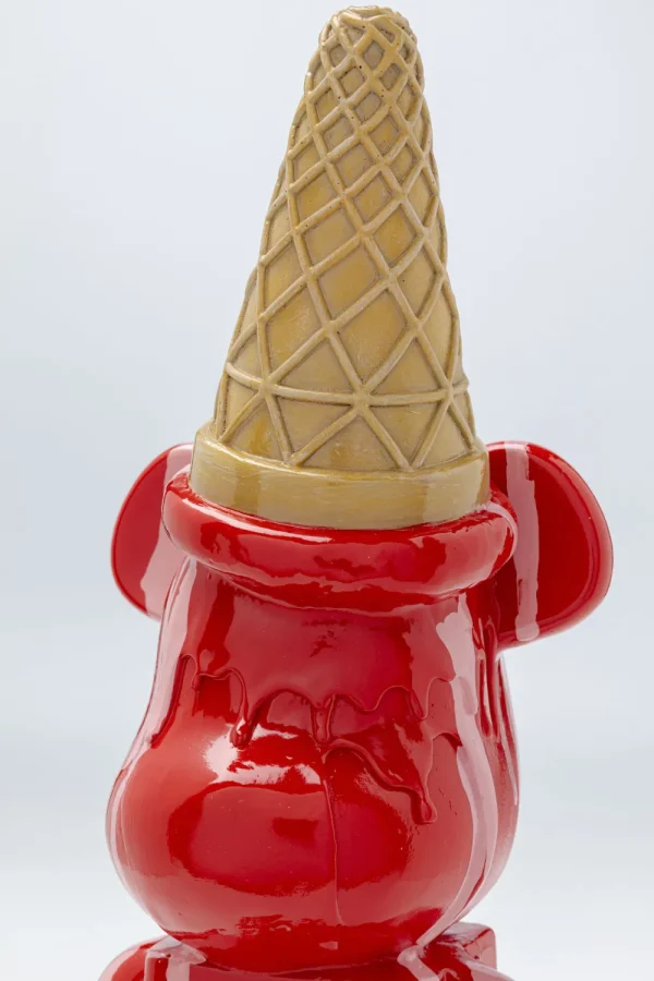KARE Design Decofiguur Gelato Bear Red 40cm