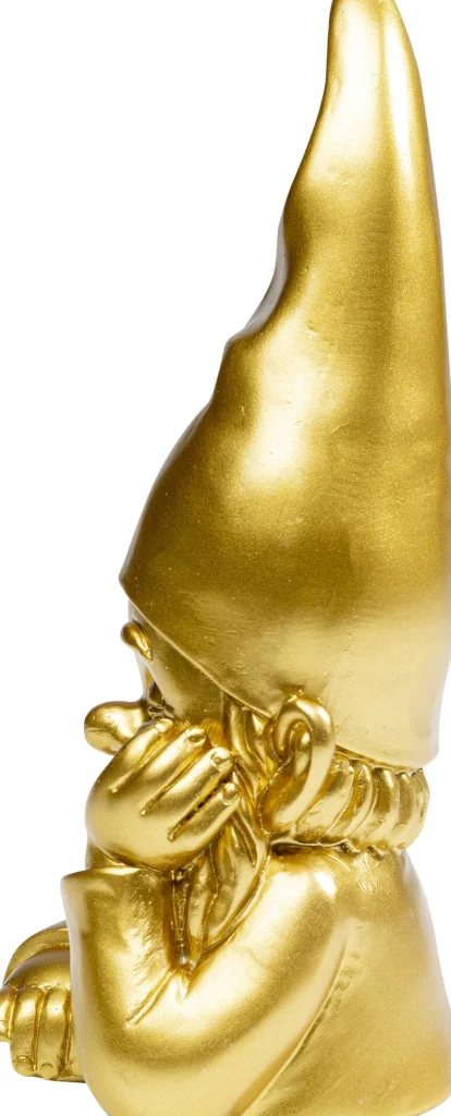 KARE Design Decofiguur Gnome Gold 21cm